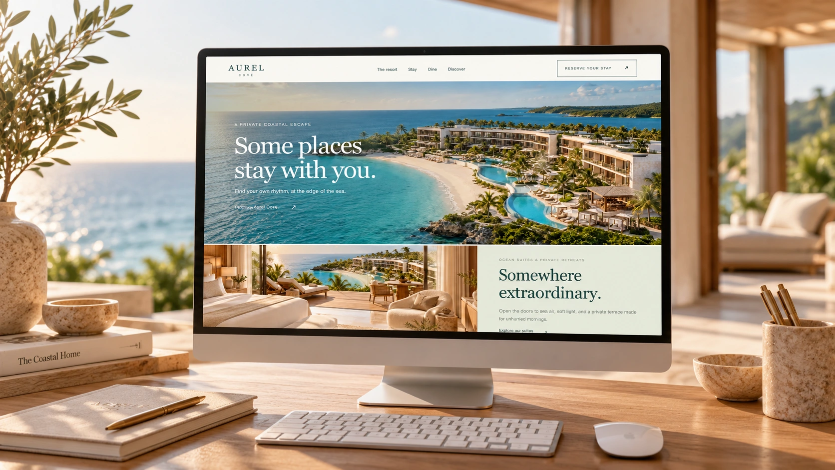 Aurel Cove website design